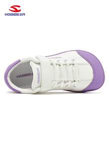 HOBIBEAR 儿童宽版宽松运动鞋，男童/女童舒适透气户外步行休闲简约鞋，适合所有季节 - 紫色 - 查看 7