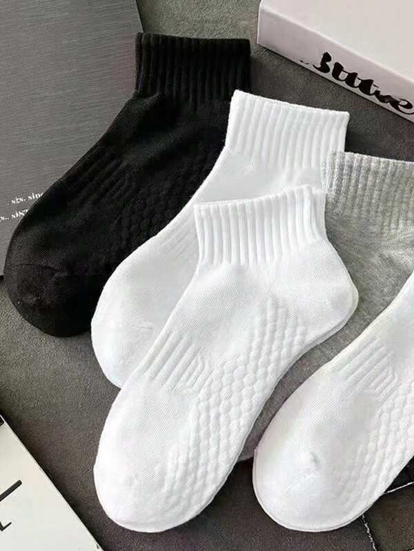 5 Pairs Of Breathable Sports Socks, Unisex Anti-Odor Short Socks, Spring And Summer Sports Sweat-Absorbing And Anti-Odor Shallow Mouth Socks, Multi-Color Optional Wear-Resistant And Breathable Antibacterial And Non-Smelly Sports And Leisure Socks