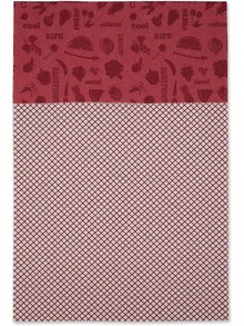 DII Kitchen Millennium, forros lavables y no adhesivos para contenedores y estantes de refrigerador - Incluye 6 que se pueden cortar en verde - Vegi Tango Rojo - Ver 8