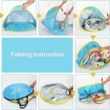 Children's Portable Beach Tent With Quick Opening Sun Umbrella And Water Play Tent For Convenient And Fast Storage
