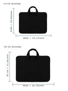 1 件 13.3/14/15.4/15.6/16/17 英寸纯色休闲笔记本电脑内胆包 - 彩色 - 查看 4