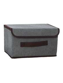 1pc Foldable Storage Box, Large Capacity Cloth Storage Bin - Ideal For Space-Saving, Clothes Organization, Decorations For Festivals, Rooms, Home, Bedroom