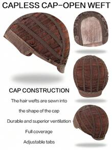 30 Inch Reddish-Brown U-Part 4X1 Lace Front Wig, Long Natural Wavy Middle Length Synthetic Wig For Everyday Wear