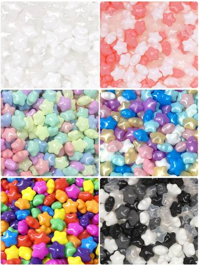 50 peças de bolas de piscina de bolinhas em formato de estrela, bolas de oceano para piscina de bolinhas, brinquedos para crianças em ambientes internos e externos, bolas de agarrar para bebês, bolas de oceano coloridas à prova de esmagamento para piscina de bolinhas de bebês ou crianças pequenas, brinquedos aquáticos para piscina infantil, presentes de decoração para festas