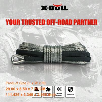 Premium 5.5mm X 1 Dyneema Synthetic Winch Rope For Tow Recovery - Offroad 4WD/4x4, Durable And Lightweight Performance, Ideal For Vehicle Recovery Adventures
