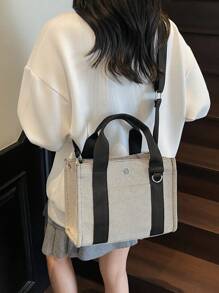 Sac à main minimaliste de grande capacité, sac à bandoulière, cabas, sac bandoulière