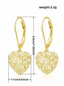 1 Pair Gorgeous Drop Earrings Wedding Anniversary Ear Jewelry For Wedding Engagement Anniversary Party Jewelry Valentine's Day Gift