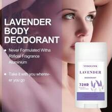 عود مزيل العرق المعطر برائحة الخزامى 75 مل، للإبط والرقبة والجسم والقدمين، يوفر نضارة لمدة 48 ساعة، مناسب للاستخدام الخارجي في الصيف، هدية رائعة