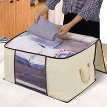 Caixa Saco Organizador Cobertor Casaco Guarda Roupa Anti-Poeira Umidade Insetos Multiuso