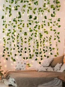 24/12/6pcs Of Artificial Vines With A Length Of 84.7 Inches, Suitable For Bedroom Decoration. Simulated Ivy Vines Can Be Used For Room And Wedding Decorations. Simulated Vines With Simulated Leaves, Artificial Ivy Garlands, And Hanging Vines Can Be Used For Indoor And Outdoor Wall Decorations, Outdoor Decorations, Garden Decorations, Dining Table Decorations, Bedroom Decorations, And Room Decorations.