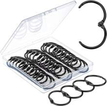 - Loose Leaf Binder Ring, 40 Pack, Black Binder Rings 1 Inch, Book Rings, Metal Rings For Index Cards, Rings For Flash Cards, Index Card Rings, Paper Rings, Small Binder Ring, Book Ring - Black - View 6