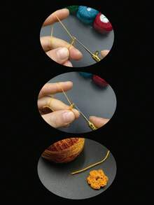 1 caja de hilos de bordado de punto de cruz, 12 unicolor/mixtos o 16 unicolor/mixtos, hilo de encaje N.° 8 / hilo de ganchillo micro, colores aleatorios - Multicolor - Ver 6