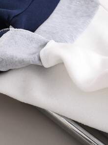 Toddler Cartoon Pattern Printed Warm Crew Neck Sweatshirt And Long Pants Set