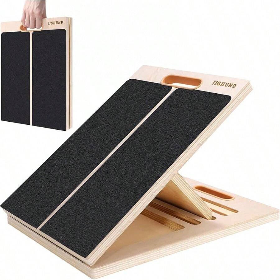 Slant Board For Calf Stretching, Adjustable Wooden Calf Stretcher Incline Board, Calf Stretch Board For Squats Leg Knees Heel Ankle Stretching - Portable Slant Board - View 1