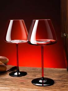 6/4 piezas Copas de vino de tallo largo color borgoña, 710ml Copas de champán de cristal transparente, Cristalería elegante para boda, bar, Día de San Valentín, fiesta de cumpleaños