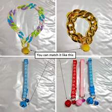 20/50 Pieces - 1-Inch Electroplated Antique Bronze/Candy Color Christmas Bells, One-Shape Bells, Iron Pet Bells Collar Accessories, DIY Decorations, Pet Cat And Dog Pendant Christmas Tree Handmade Ornaments, Candy Color Bells DIY Jewelry Key Chain - Multicolor - View 11