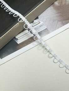 5 Yards Fine Woven Trim With Elastic Button Loop, Suitable For Garments, Crafts And Sewing - Multicolor - View 9