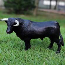 Modelo de animal de fazenda de simulação, brinquedo de estátua de vaca, modelo de vaca holandesa, presente de aniversário para crianças, brinquedo de Natal para crianças pequenas