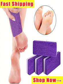 Foot Pumice Stone Exfoliating File, Callus And Dead Skin Remover, Heel Brush, Salon Foot Scrubber Pad, Men's And Women's Pedicure Exfoliation Tool,Callus Removal & Foot Brush And Pedicure Exfoliation Tools, For Dead Skin