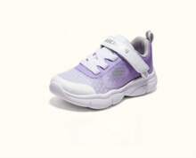 Skechers Zapatos deportivos informales para niños con suela gruesa, transpirables y con cierre de gancho y bucle de color degradado