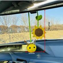 onEternal Đồ trang trí treo tường hình ong và hoa hướng dương móc thủ công, trang trí nội thất xe hơi, đồ trang trí gương, quà tặng - Nhiều màu - Xem 7