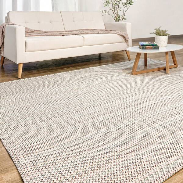 Tapete Sala Quarto Grande Artesanal Rústico 2,00 x 3,00m Antiderrapante Zig Zag Cru Colorido