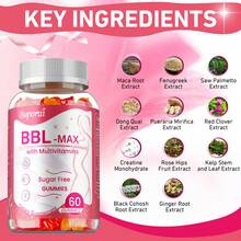BBL -MAX Gummies - Helps Lift And Maintain Body Shape, Lifts And Tightens, Shapes The Buttocks - 60pcs - 60 Gummies - View 5