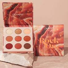 Paleta de sombras de ojos Colourpop Going Coconuts - Paleta de sombras de ojos neutras de tonos fríos con acabados aterciopelados y sedosos - Maquillaje de ojos de alta pigmentación con fórmula de larga duración (0,3 oz)