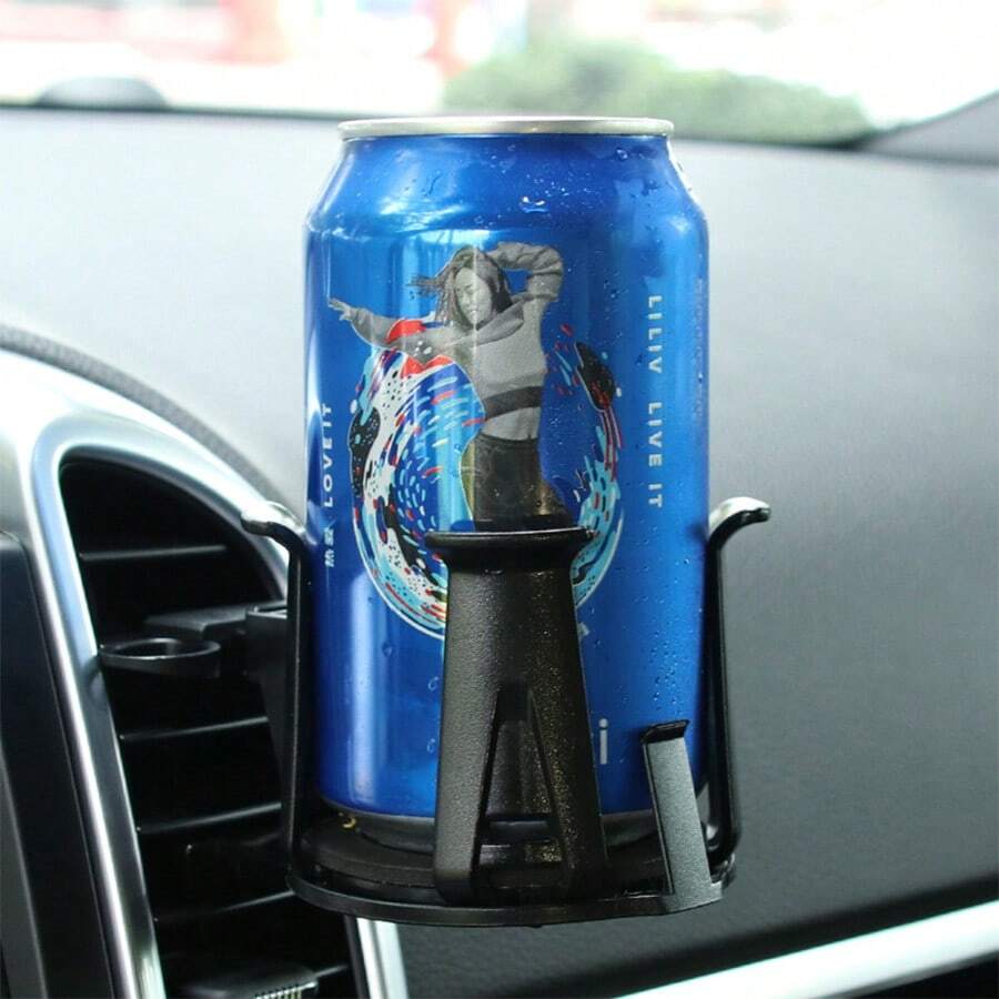1 chiếc giá đỡ cốc đa năng cho ô tô, giá để cốc sáng tạo cho ô tô, giá đựng đồ uống. - màu đen - Xem 1