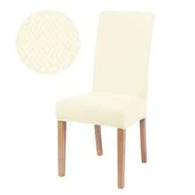 Funda elástica para silla de color sólido, fundas elásticas de LICRA para el hogar, fundas para asientos de sillas para cocina, comedor, banquete de boda, hogar PMNX - Gris - Ver 9