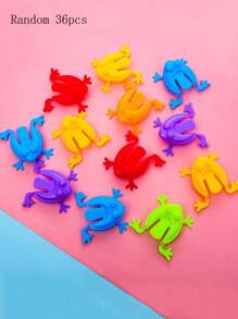 36 pièces Mini grenouilles sauteuses - jouets de doigts en plastique colorés, apprentissage amusant et cadeaux de fête, idéaux comme cadeaux d'anniversaire, durables, sans pile, jeux interactifs, récompenses en classe et fourre-tout de sac cadeau. Jouets de fête, design de grenouille ludique, jouets en plastique de qualité, jeux de grenouilles sautantes amusants, grenouille sautante en plastique de couleur unie, jouet éducatif pour enfants, cadeau pour la fête des enfants