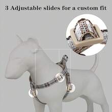 Pet Cotton Step In Dog Harness,, Lightweight And Escape-Proof, Quick Fit Dog Harness Puppy Small Medium And Large Dogs, Hot Pink, XS - Grey - View 7