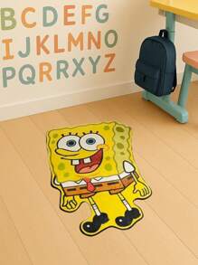 Cute Spongebob Squarepants Decor Rug,Soft & Washable Cartoon Floor Mat For Bedroom/Entrance,Kindly Note: Due To Artificial Production Manufacturing,Slight Differences In Size/Shade/Print Occur