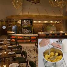 2pcs Stainless Steel Potato Masher, Stainless Steel Potato Ricer, Wavy Potato Masher, Wavy Potato Ricer, Vegetable & Fruit Tool, Kitchen Gadget, Other Fruit & Vegetable Tools, Ideal For Mashing Vegetables & Fruits, Kitchen Essentials/Modern Kitchen Tools/Durable Kitchen Utensils - Multicolor - View 11