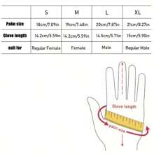 1 pereche de mănuși sport cu deget întreg, unisex, utilizare multi-sezon, antiderapante, respirabile, potrivite pentru ciclism zilnic și sporturi în aer liber