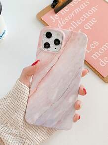 Fashionable IMD Marble Soft Phone Protective Case, Compatible With Iphone 15 Series & IPhone 14 Pro Max/XR, Anti-Drop Phone Cover