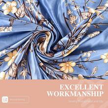 35 Inches Silk Head Scarf-Satin Hair Scarves Silk Bandana Scarf Headscarf For Women's Fashion Scarveshalloween - 蝴蝶花 - 查看 7