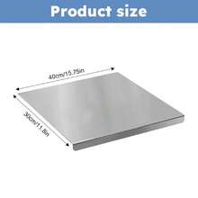 Stainless Steel Cutting Boards With Lip For Kitchen, Metal Cutting Board Over Sink, Non-Slip Stainless Steel Cutting Board Suitable For Meat, Fruits, Vegetables, Bread And Baking(Silver) - Bạc - Xem 3