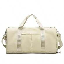 1PC Sports Fitness Bag For Women, Wet And Dry Separation, Swimming Training Bag, Short-Distance Travel Luggage Bag, Handbag, Men's Bag, Shoulder Travel Bag, Yoga Bag, Clothing Storage Bag, Large Capacity, Independent Shoe Compartment, Solid Color, Simple And Versatile Leisure Bag, Mommy Outing Bag, Maternity Bag