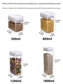 1 pezzo/2 pezzi Barattolo sigillato per alimenti Barattolo portaoggetti per cereali da cucina Contenitore portaoggetti per spuntino e noci Contenitore frigo per verdure Barattolo in plastica a strato singolo Borsa della spesa pieghevole Borsa termica da pranzo in alluminio Borsa a mano, Contenitore portaoggetti da cucina, Contenitore mobiletto, Contenitore portaoggetti per alimenti, Contenitore per spezie, Contenitore per zucchero, Contenitore per caffè, Decorazione per la casa, Regalo per amici