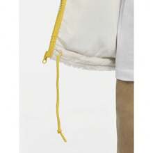 Nike 男款冬季立領搖粒絨保暖拼接運動休閒外套外套 - 杏色 - 查看 7