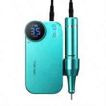 duofu Molinillo De Uñas Eléctrico Portátil De Alta Velocidad, Kit De Máquina De Manicura De Bolígrafo De Archivo De Uñas De Perforación De Uñas Recargable De 35000 Rpm Con Una Batería De Larga Duración De 10 Horas De Vida Útil, Juego De Máquina Removedor De Esmalte De Uñas Y Cutícula Profesional, Equipo De Pulido De Uñas Y Herramienta De Arte De Uñas Para Salón De Uñas Acrílico Y Uso Casero