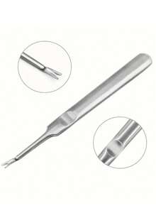 1/2 件专业不锈钢角质层和老茧去除工具套装、指甲钳、双头指甲推刀、指甲和足部护理工具、无香型 - 彩色 - 查看 11