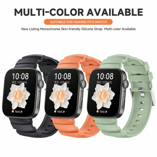 1PC Silikonowy Pasek Kompatybilny Z Watch Fit3/4/4Pro Miękka Bransoletka Zamienna Blet Kompatybilny Z Akcesoriami Fit4Pro SmartWatch