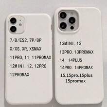 1pc White Matte With Full-Screen Red Cherry Soft Case, Simplified High-End Air Cushion Design, Compatible With Iphone 14 Pro Max, IPhone 13 And IPhone Xs Max, IPhone 12 Pro, IPhone XR, IPhone 11, IPhone 13, IPhone 15 Pro, IPhone 15, IPhone 16, Anti-Fall Protection For Couples Waterproof Shockproof Scratch Resistant - Multicolor - View 4