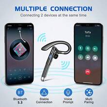 YYK520挂耳式无线蓝牙耳机5.3免提ENC通话降噪开车单耳商务耳机