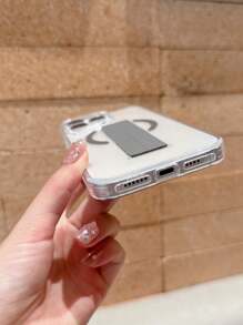 1 pieza Funda de teléfono transparente, orificio para cámara anti-caída, correa de muñeca, diseño minimalista de negocios, adecuado para regalos, salidas, fiestas, anti-pérdida, bueno para fotografía, compatible con la serie 11 a 16