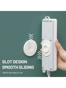 1PC Self Adhesive Power Strip Holder Self Adhesive Socket Organizer, Holder, Simplest Mount For Board, Remote Control Stored In The Kitchen, Home And Office