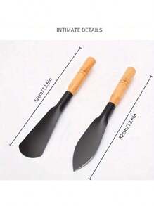 2pcs Heavy-Duty Metal Garden Shovels - Wooden Handles, Pointed Shovel And Flat Head Shovel,Ideal Tools For Weeding, Digging, Transplanting And Planting, Gardening Tool Set