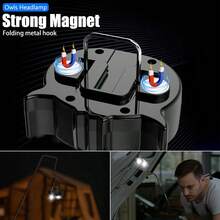 1pc Rechargeable LED Headlamp,Flashlight With Type-C Charging, Lightweight Head Lamp For Camping, Hiking, Fishing, Adventure, Climbing - Adjustable Strap, One-Touch Switch, Multi-Speed Dimming - Multicolor - View 6